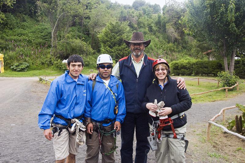 20071219 112204 D2X 4200x2800.jpg - Cathy with our two  Canopy guides and canopy manager